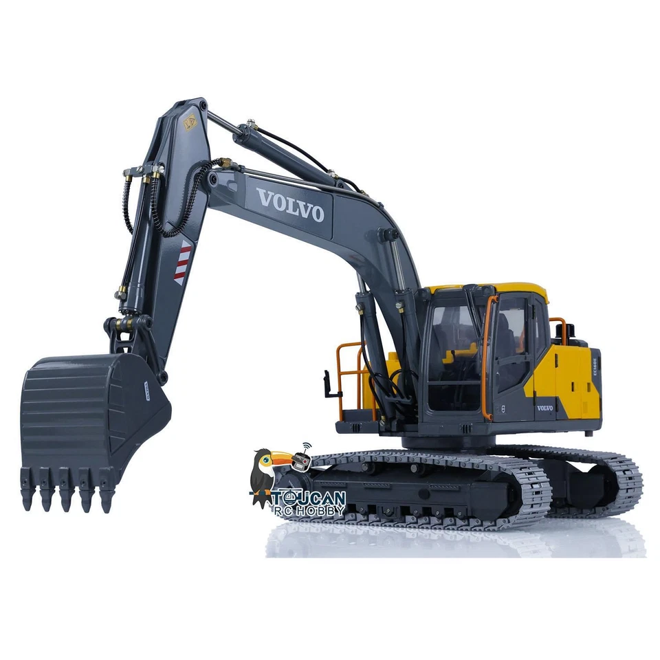 EC160E Double  1/14 RC Assembled Hydraulic Volvo Excavator E111 Alloy Digger - Image 4 of 4