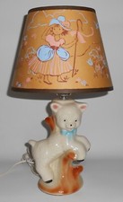 VINTAGE Child's Little Bo-Peep Lamp w/Matching Shade