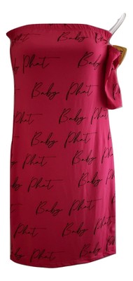 Baby Phat Pink Black Halter Dress 2PC