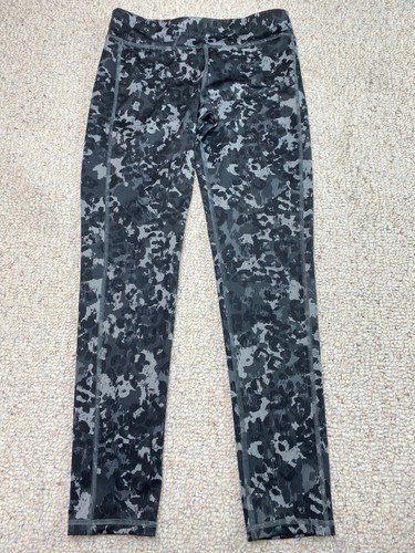 Old Navy Girls Active Pants sz L Gray Leopard Print Skinny Leg Stretch Yoga - Picture 2 of 12
