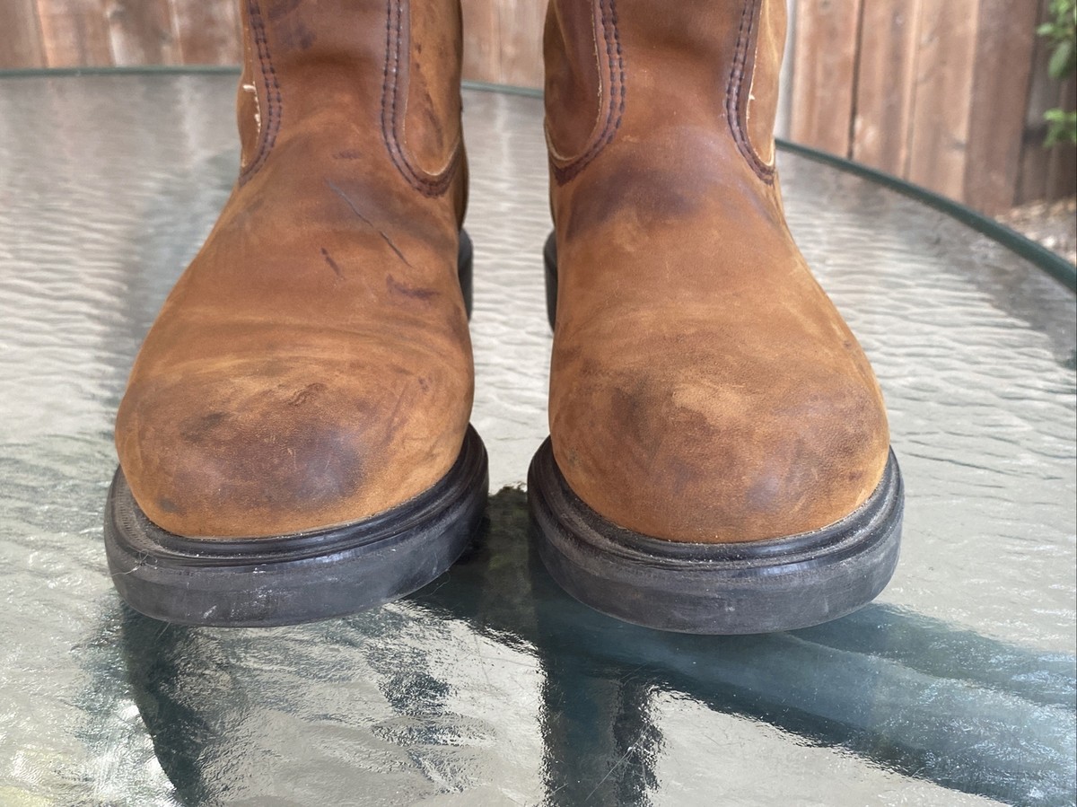 Red Wing 1105 Pecos Brown Leather Work Cowboy Oil Resistant Boots