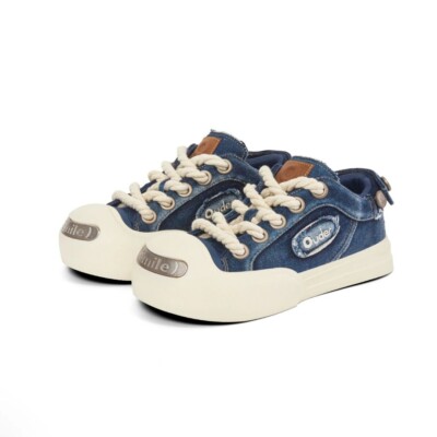 Smile Pioneer Denim Sneaker Shoes Size 38