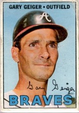 1967 Topps #566 Gary Geiger F Fair Braves DP ID:39662
