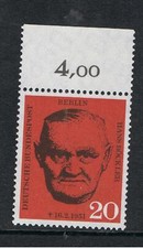Berlin MiNr. 197 Hans Boeckler Oberrand absolut postfrisch makellos