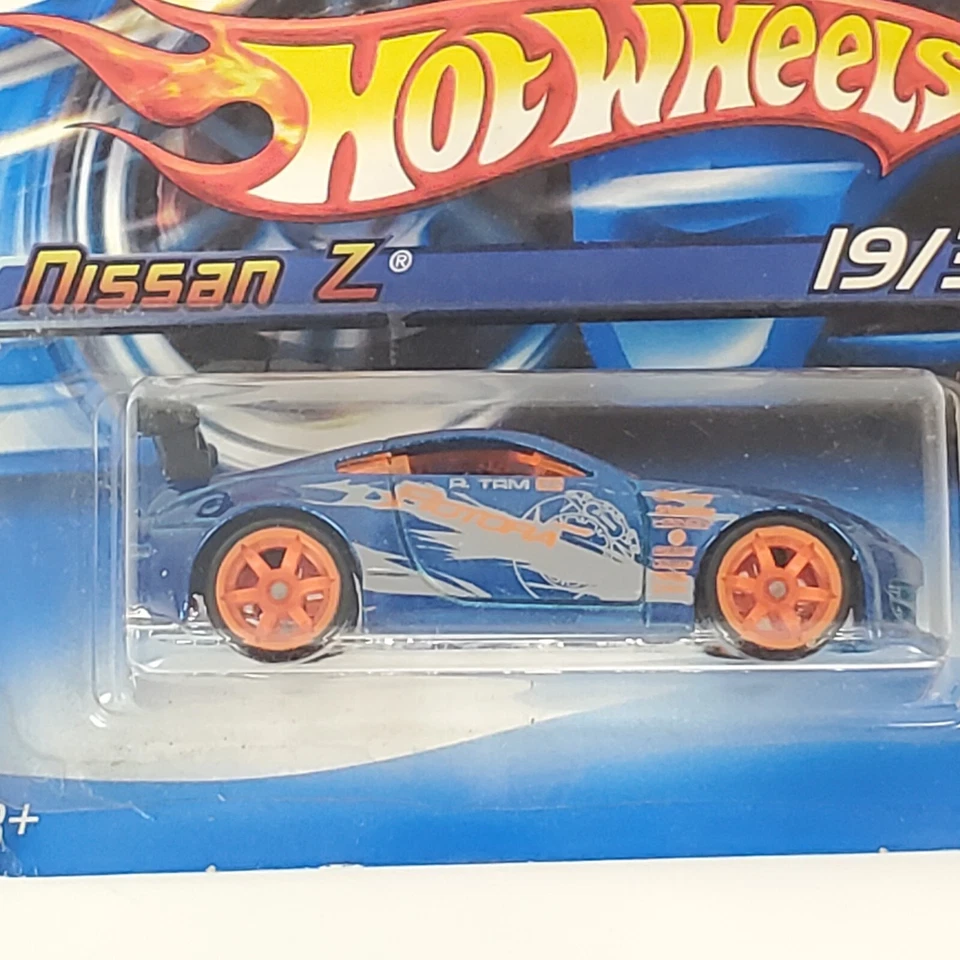 Tarjeta corta Hot Wheels Nissan Z 2006 primeras ediciones #019 azul Foto 3 de 3