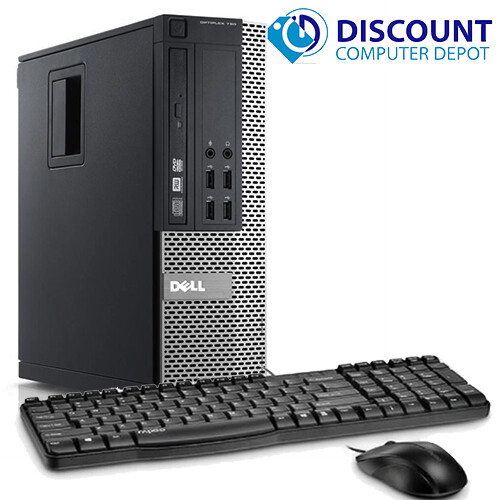 Dell Desktop Computer PC 8GB 500GB HDD Intel Quad Core i5 Windows 10 Pro 19" LCD - Picture 2 of 6
