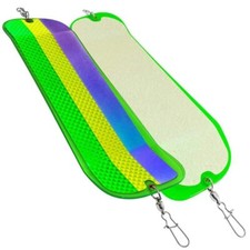 Gibbs Delta 0777A1LLG Highliner Trolling Flasher 11" Lemon Lime Green Blade