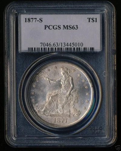 1877 S PCGS MS63 TRADE DOLLAR