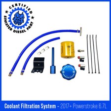 Sinister Diesel Coolant Filtration System W Cat For 2017 Ford Powerstroke6.7