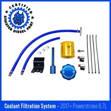 Sinister Diesel Coolant Filtration System (W/ CAT) for 2017+ Ford Powerstroke6.7