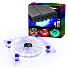 WFPOWER Wireless IR Remote Control 24 keys PS4 Cooling Fan RGB USB LED Cooler...