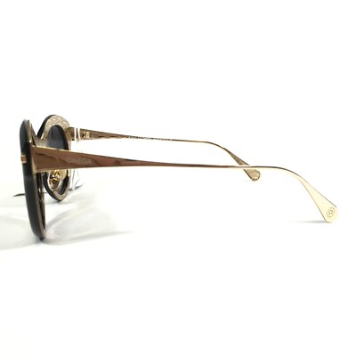 Omega Sunglasses OM0023-H 01A Shiny Black Endura Gold with  display picture 1