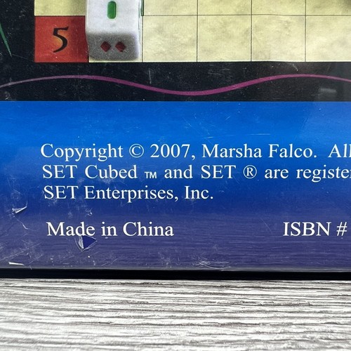 SET CUBED 2007 Board Game By Set Enterprises Marsha Falco New Sealed In Box - Picture 3 of 7