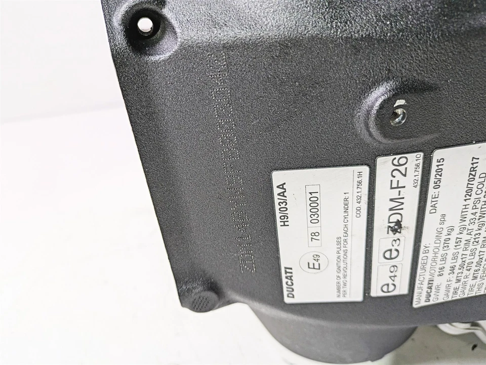 Ducati Panigale 1299 S 2015 cuadro principal recto chasis caja de aire 47022051CA Foto 2 de 4