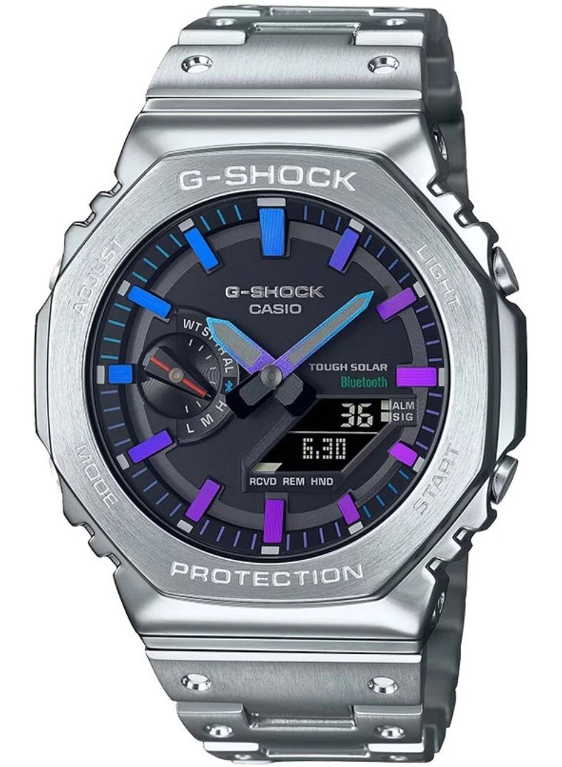 g shock rainbow glass