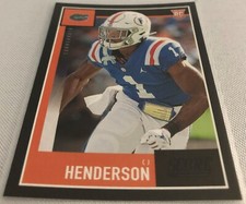 2020 Panini Score Football CJ Henderson Florida Gators Black Rookie #332