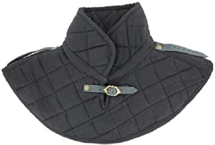 Disfraz medieval doble acolchado cuello armamento recreación LARP