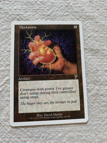 Meekstone 7th Edition  Artifact Rare MAGIC GATHERING CARD - Picture 1 of 1