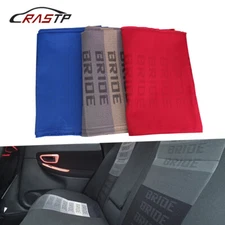 Black JDM Fabric Cloth For Car Seat Panel Armrest Decoration 1M×1.6M