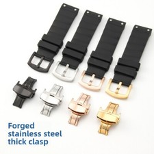 Correa de reloj de silicona de calidad Santos 100 pulsera de goma 23 mm para Ctier Santos