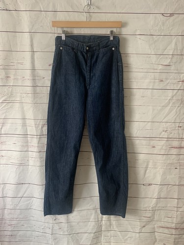 VTG 50s Wrangler Blue Bell Jeans Western High Waisted Denim Pants snaps W-26" - Picture 7 of 10