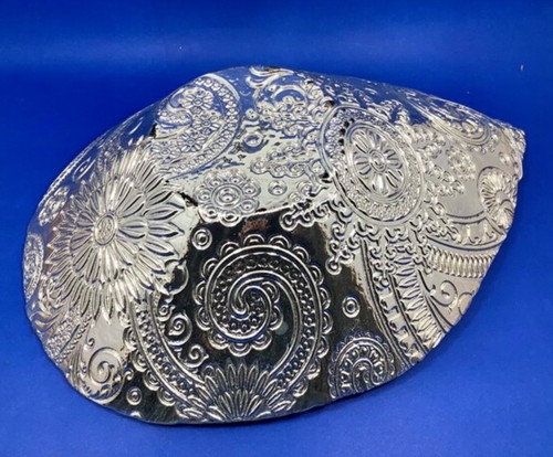 Splendida ciotola artistica in vetro laminato Paisley metà secolo - Foto 5 di 7