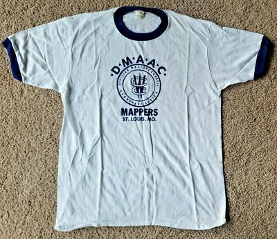 VTG 1990's D.M.A.A.C Aerospace Center Mappers St. Louis, MO T Shirts XLG U152
