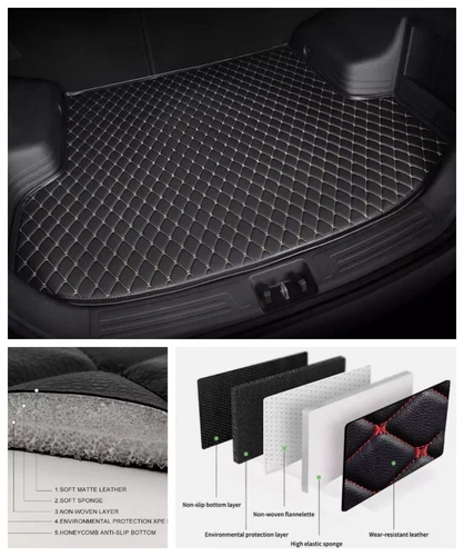 For Smart All Models Car Floor Mats Carpets Anti-Slip All Weather with Pocket - Imagen 17 de 37
