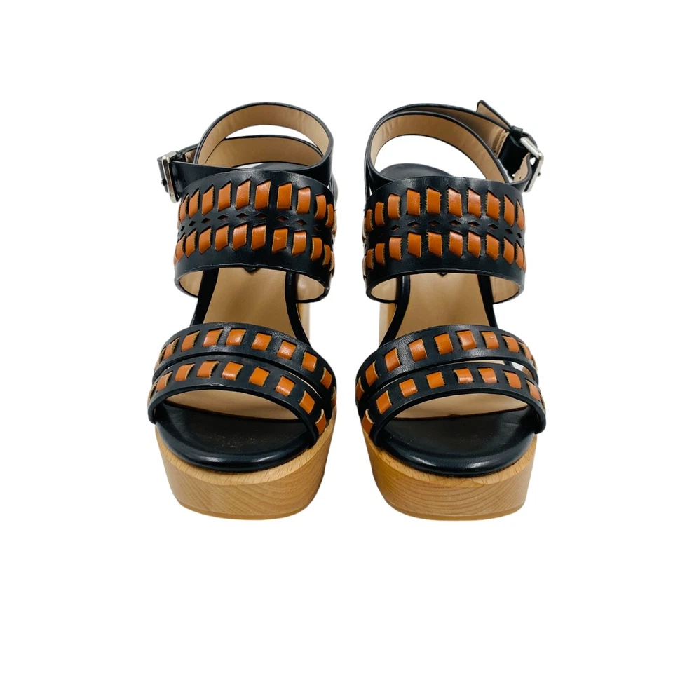 Mango Marrón Mujer Madera de Piel Tacón Zapatos Talla Eur 36 GB 3 Ee. Uu. 6 - Imagen 2 de 4