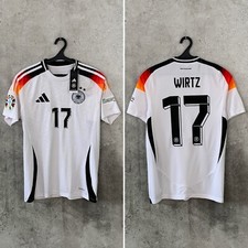 GERMANY 2024 2025 HOME FOOTBALL SHIRT #17 WIRTZ ADIDAS NATIONAL JERSEY SIZE S