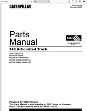 CAT Caterpillar 740 Articulated Dump Truck AXM1-Up Parts Catalog Manual PDF USB