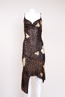 Christian Dior AW 2000 Leopard Print Dress with CD Logo-Accented Straps |  eBay