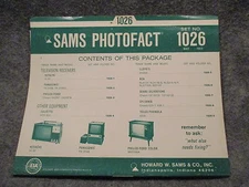Sams Photofact Folder Set No. 1026 May 1969 Hitachi Panasonic Philco-Ford 11610