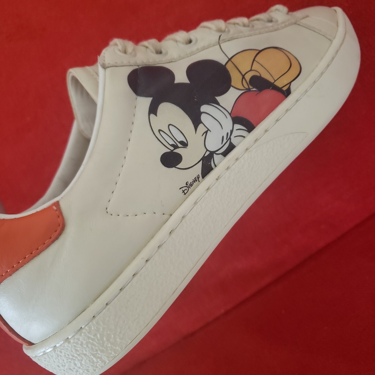 Gucci X Disney Women's Ace Mickey Mouse Low Top Sneakers