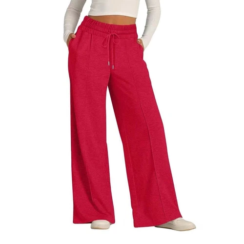 Women's Wide Leg Sweatpants Bottom Casual Sports Jogging Pants