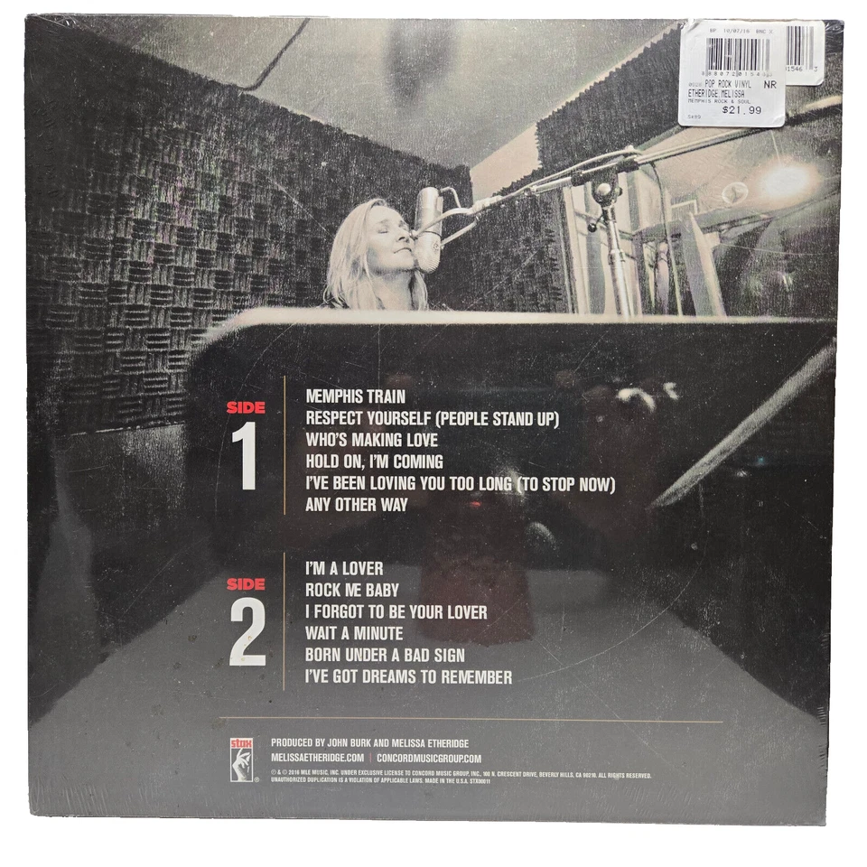 Melissa Etheridge – Memphis Rock and Soul - Sealed Red Vinyl - STX00011 - 2016 Foto 2 de 4