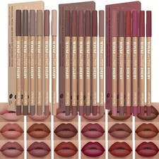 6pcs Velvet Matte Lip Liner Pencils Set Long-Lasting Non-Drying Perfect for Lini