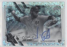 2021 Chrome Rookie Black and White Mini-Diamond Refractor Jorge Guzman Auto 16z7