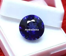 New!! AAA Grade Natural Blue Tanzanite 9.60Ct Round Cut Certified Loose Gemstone