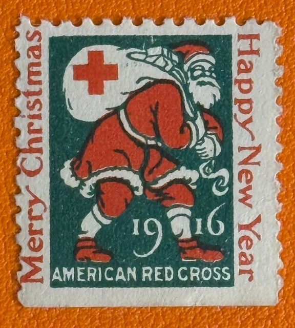 1916 USA Red Cross Christmas Seals Tuberculosis TB Cinderella Stamp MNHFG