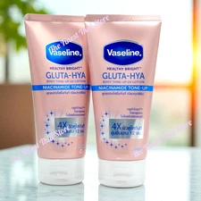 Vaseline Niacinamide Tone Up Healthy Bright Hya Body Lotion 170ml x 2