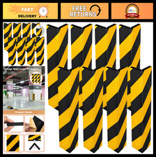 8 Pcs Garage Wall Protectors - Foam Corner Guards, Reflective Edge Bumpers, Self