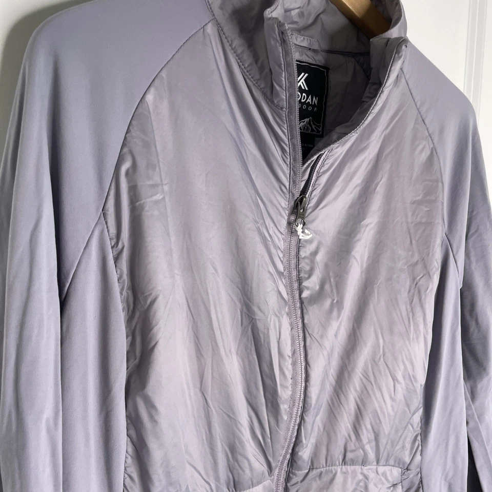 Kyodan Outdoor Full Zip Jacket Hybrid Lavender Womens XL Mock Neck Zip Pkts - Image 4 of 4