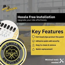 BONNET GUARD BUG DEFLECTOR TO FIT FORD CONNECT 2008 - 14  PROTECTOR BLACK BRA