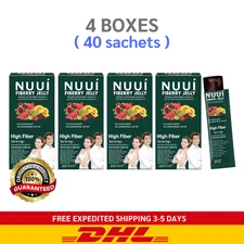4x NUUi Fiberry Jelly Fiber Help Excretion Dietary Supplement High Fiber DHL