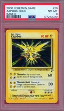 PSA 8 Base Set 2 Zapdos Holo 20/130 Pokémon Card WOTC 1999 on eBay