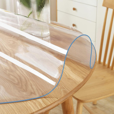 60 Inch Dia Upgraded Version round Clear Furniture Table Protector 1.5Mm Thick