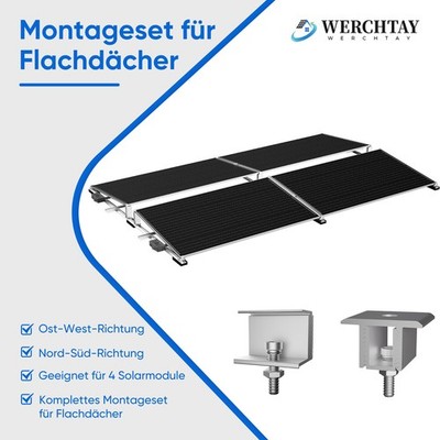 Halter Fr Solarpanel Flachdach