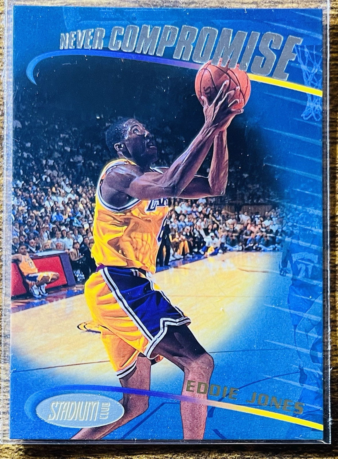 1998-99 Topps Stadium Club - Never Compromise Jumbo #4 Eddie Jones NM-MT