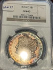 1878-CC MS62 Vam 27 Monster Toned NGC Morgan Dollar Carson City
